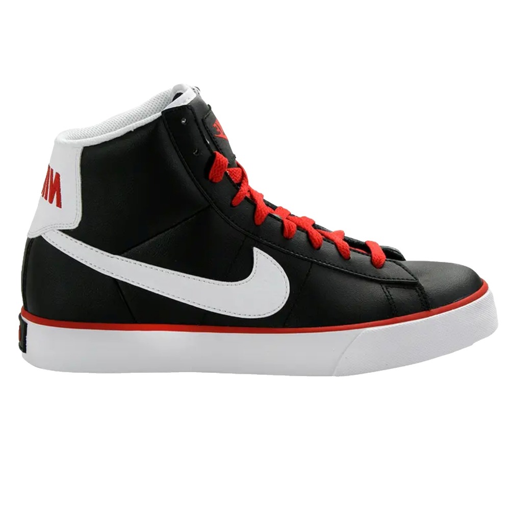 Nike Sweet Classic High Top Sneakers Black White Red Mens 9 Wom 10.5 UK8‎ EU42.5